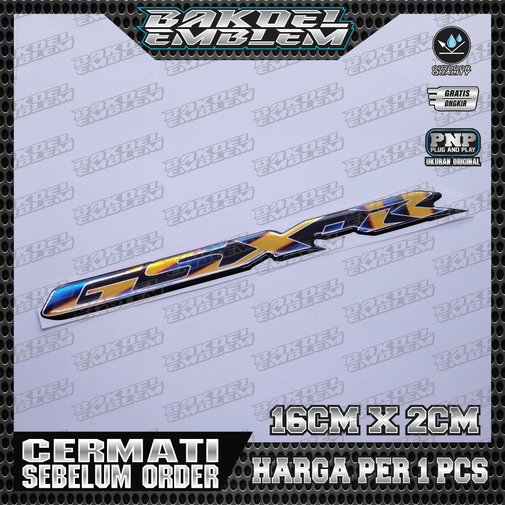 Emblem suzuki gsx 150 / emblem timbul suzuki gsx r 150 / emblem titanium suzuki gsx / emblem suzuki 