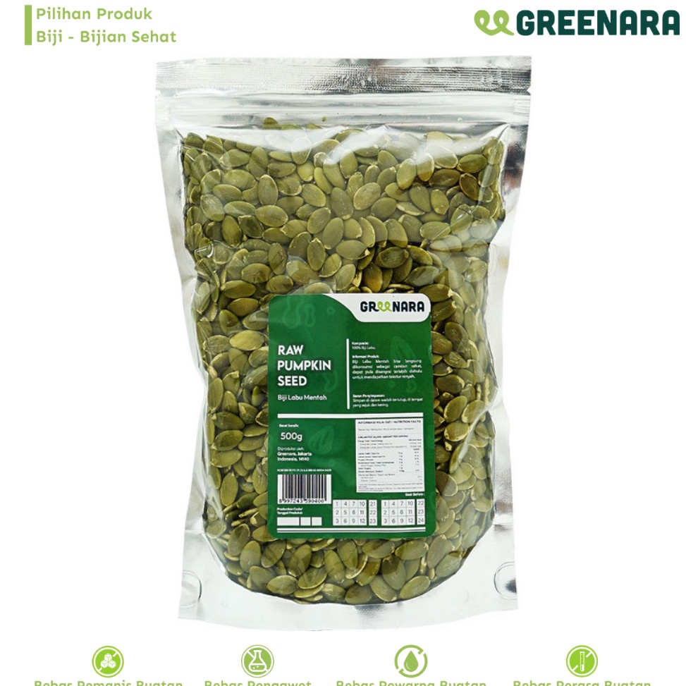 

MURAH LEBAY Greenara Biji Labu Mentah 5gr Pumpkin Seed