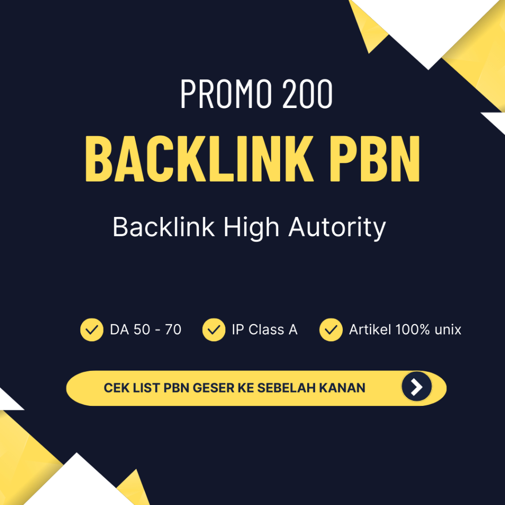 Jasa Backlink 100 SEO High Quality DA50+ | Backlink PBN | DA Tinggi dofollow Bebas Keyword