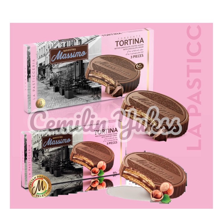 

New event Maestro Massimo Tortina Dark Choco 6gr Halzenut 6gr Tortina Dark Chocolate Wafer