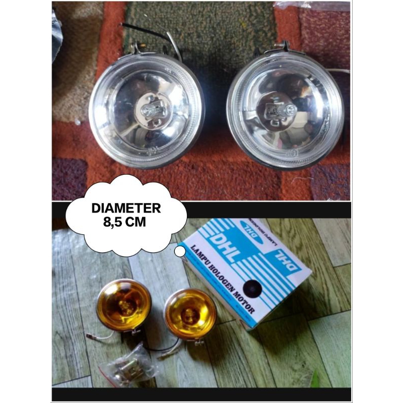 lampu foglamp bulat mobil universal