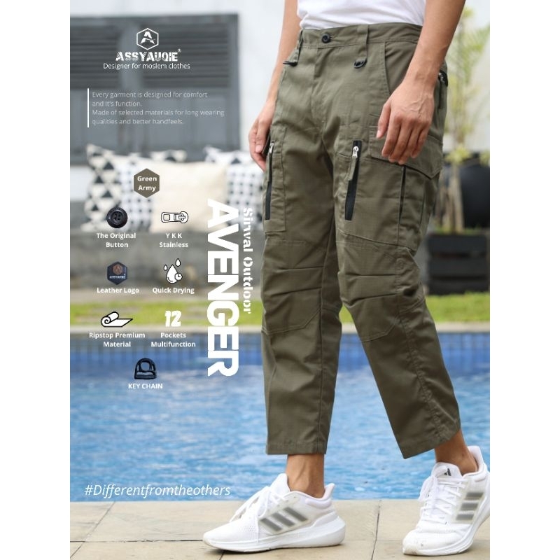 Celana sirwal pria celana tactical sirwal outdoor assyauqie