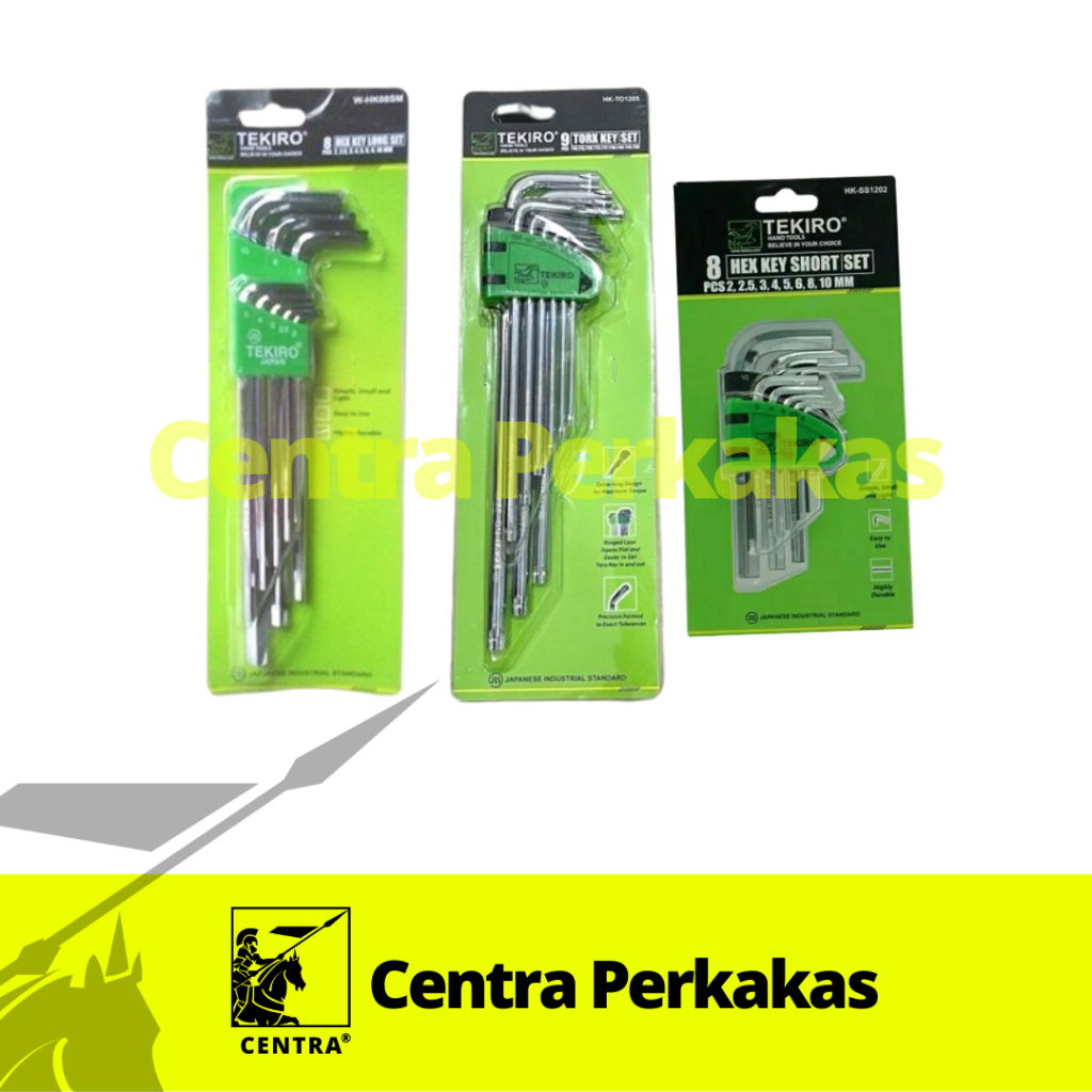 Tekiro Kunci L Set S2 [Kunci L set panjang] [Kunci L set pendek] [Kunci L bintang tanpa lubang]
