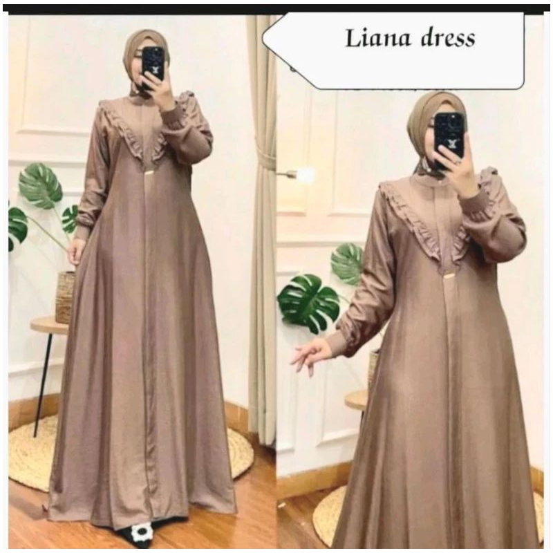 NABILA DRESS/BAJU GAMIS TERBARU, BAHAN CRINKLE AIRFLOW