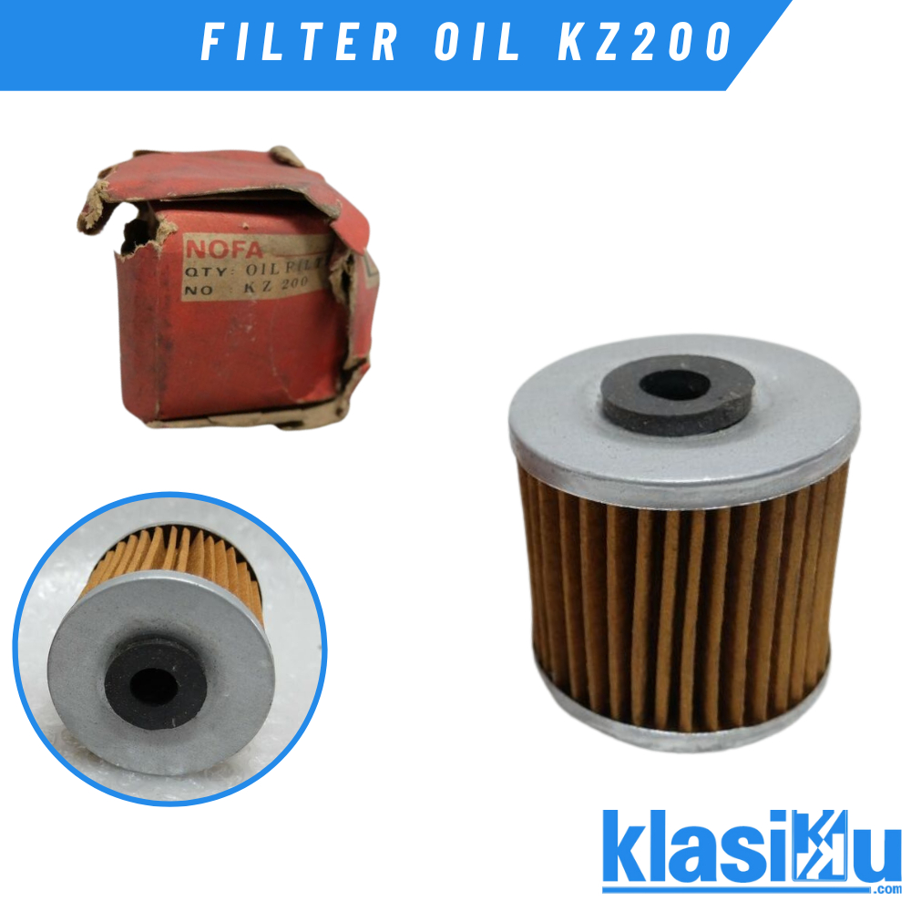 Filter Oli Kawasaki Kz200 Kz 200 Binter Merzy Merek Nofa