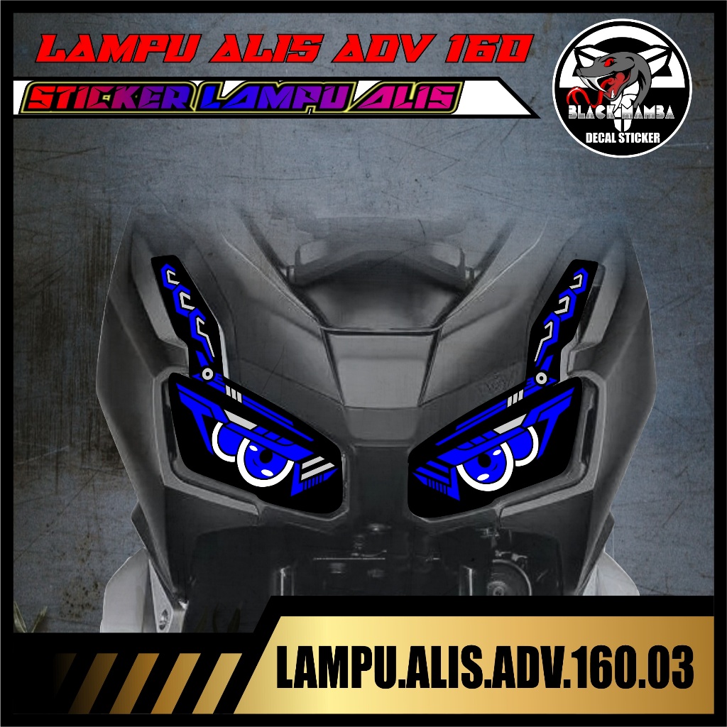 STICKER LAMPU ADV 160 STRIPING DECAL LAMPU ALIS ADV 160 03
