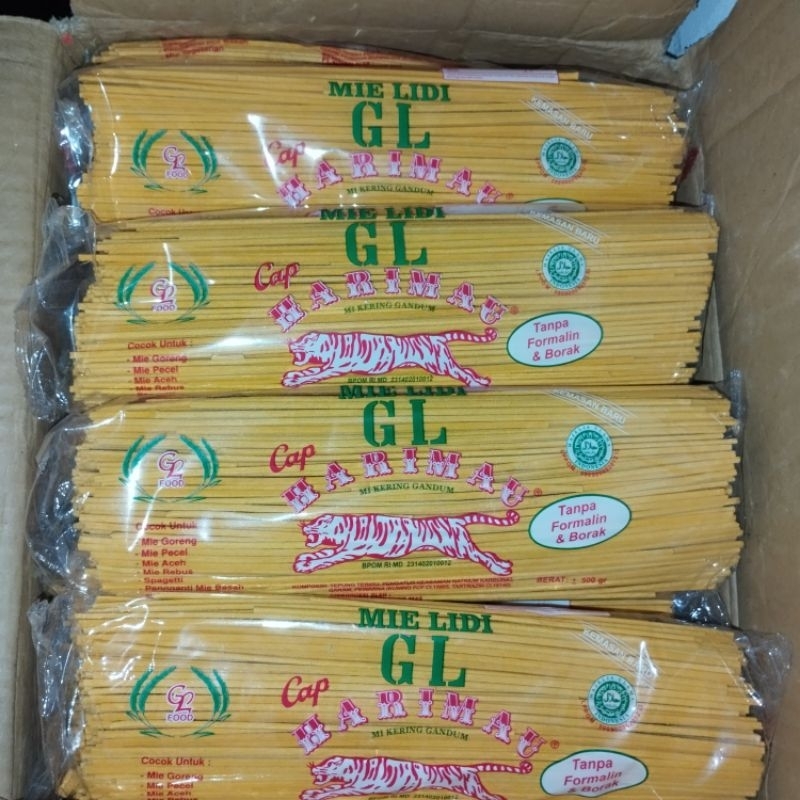 

500 gr Mie Gomak/Mie Lidi GL cap Harimau khas Medan