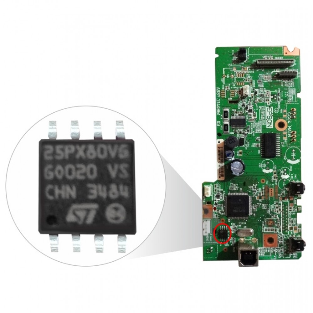 IC Eprom Epson L300  IC Eeprom Reset Epson L300 Reset Mainboard L 300