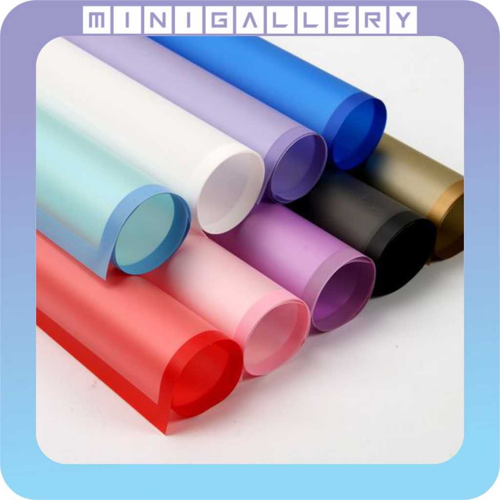 

20 LEMBAR Flower Wrapping Paper Transparan List Kertas Buket Bunga Korea Cellophane KB05