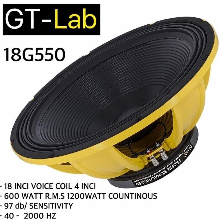 Speaker Komponen GT LAB 18 INCH G550