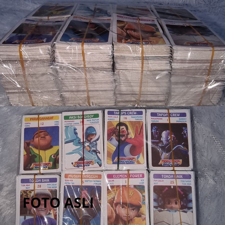 Kartu kwartet mainan umbul jadul kiloan murah harga grosir kwartet murah