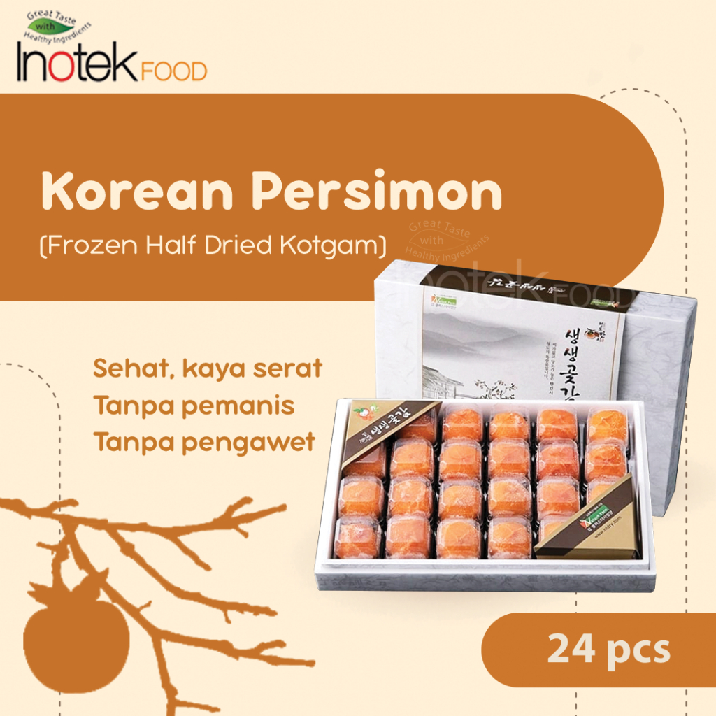 

KESEMEK KOREA BEKU / KOREAN PERSIMON - FROZEN HALF DRIED KOTGAM ISI 24pcs