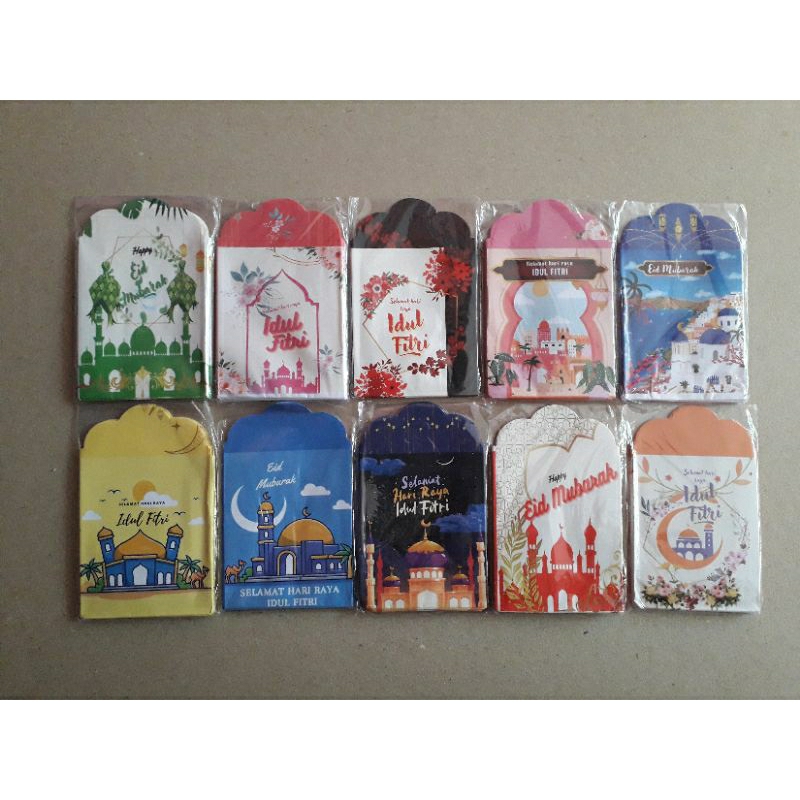 

Amplop Lebaran karakter Muslim, ukuran medium | minimal pembelian 4Pack