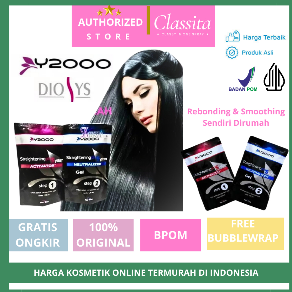 𝐂𝐋𝐀𝐒𝐒𝐈𝐓𝐀.𝐈𝐃-Y2000 Pelurus Rambut | Pelurus Rambut Permanen | Pelurus Rambut Keratin  Hair Straighten