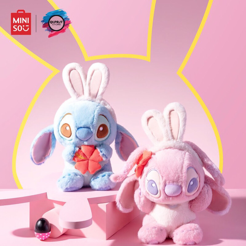 Miniso Boneka Stitch Lucu Disney Stitch Costume Bunny Pluy Toy