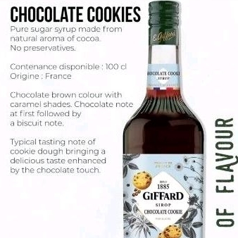 

Giffard syrup rasa chocolate Cookies