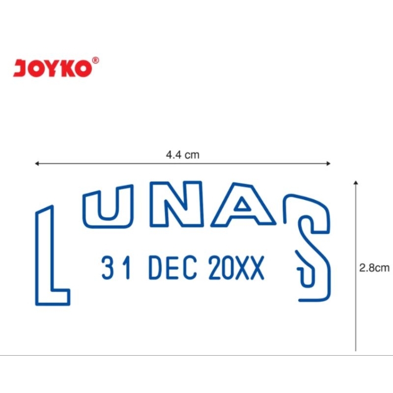 

joyko date stamp s-68 lunas stempel tanggal cap lunas stempel perlengkapan
