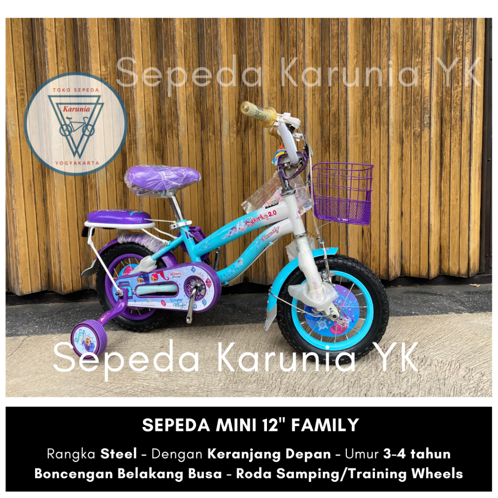 Sepeda Mini Family 12 inch - Mini Bike Anak Perempuan