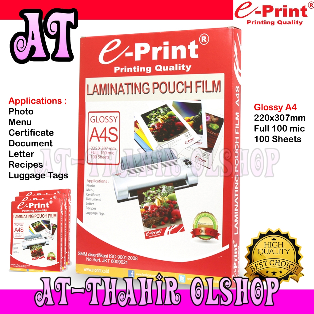 

Laminating E-Print a4 Shoope (3pak)