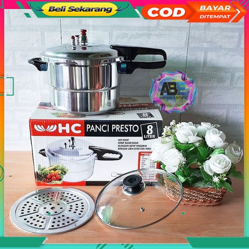 Panci Presto Viral / Panci Presto 8 Liter HCM HAPPY CALL Wajan Presto Kokoh Bisa Penanak Nasi Dan