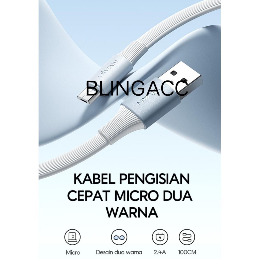Kabel Vivan Sam  SM30 SM100 SM200 Micro USB Android