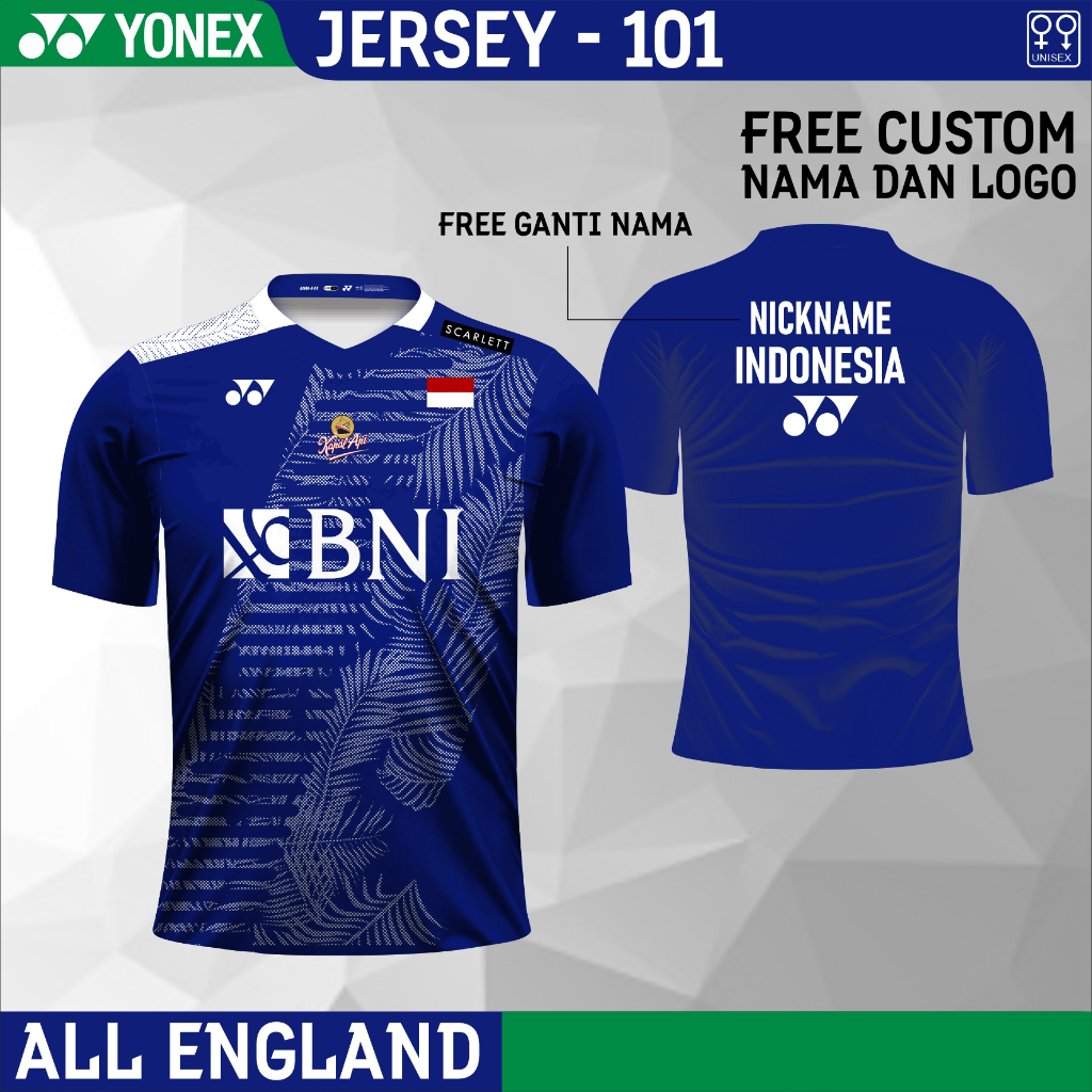 Jersey badminton yonex baju fajri juara all england 2023