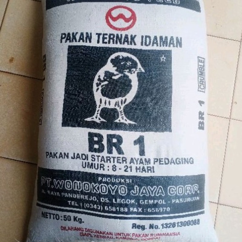 pakan ayam pedaging BR1 (1KG)