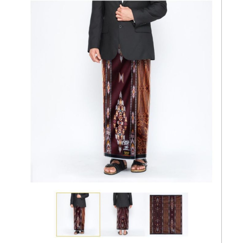 Sarung BHS Masterpiece Gold Motif JIA Coklat Tua
