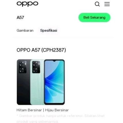 hp oppo a57 bekas