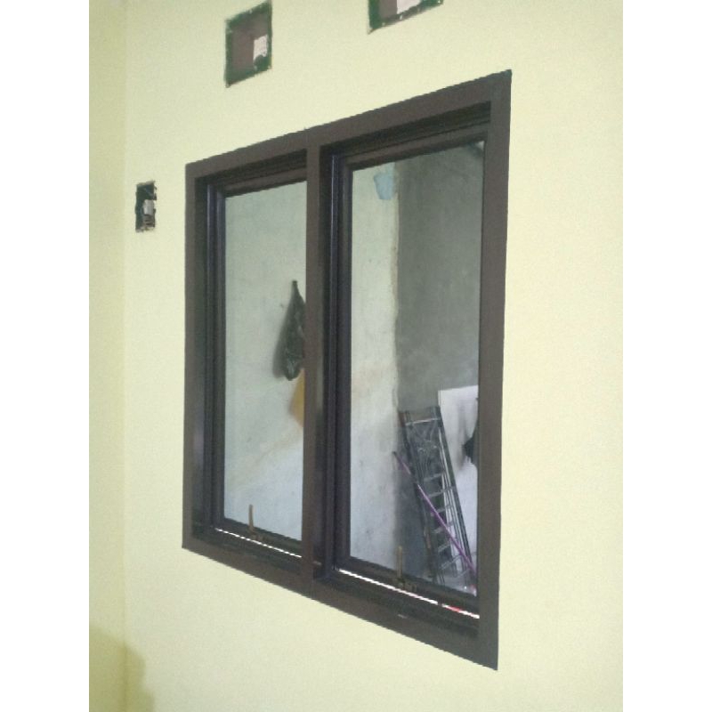 JENDELA DOUBLE ALUMINIUM, 100 X 120