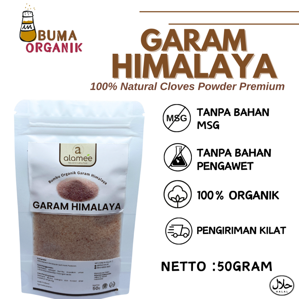 

Garam Himalaya Himalayan Pink Salt Mini Travel Size Tester Test 50gram