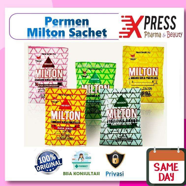 

⚡XPRESS⚡ Sachet Milton 6 gram Pastiles Permen