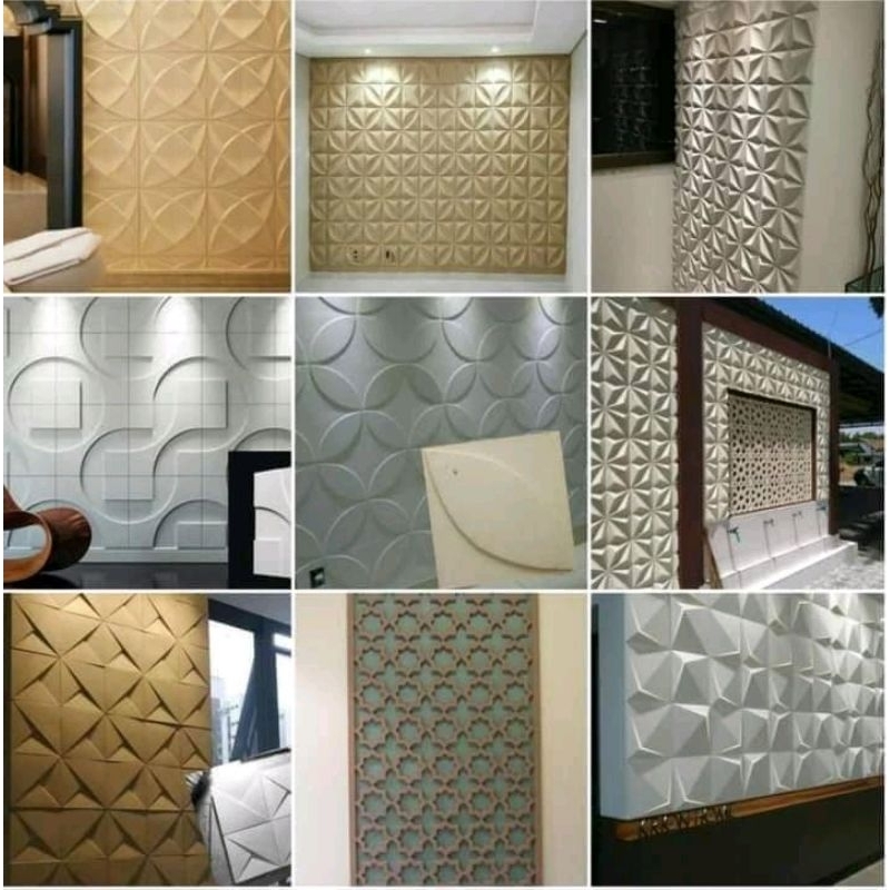 bata tempel, roster tempel, wall panel 3d