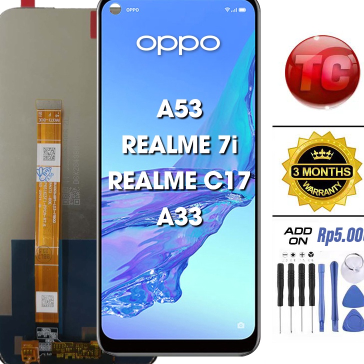 TERMURAH LCD OPPO A53 REALME 7i REALME C17 A33 Original 1 LCD TOUCHSCREEN Fullset Crown Murah Ori Co