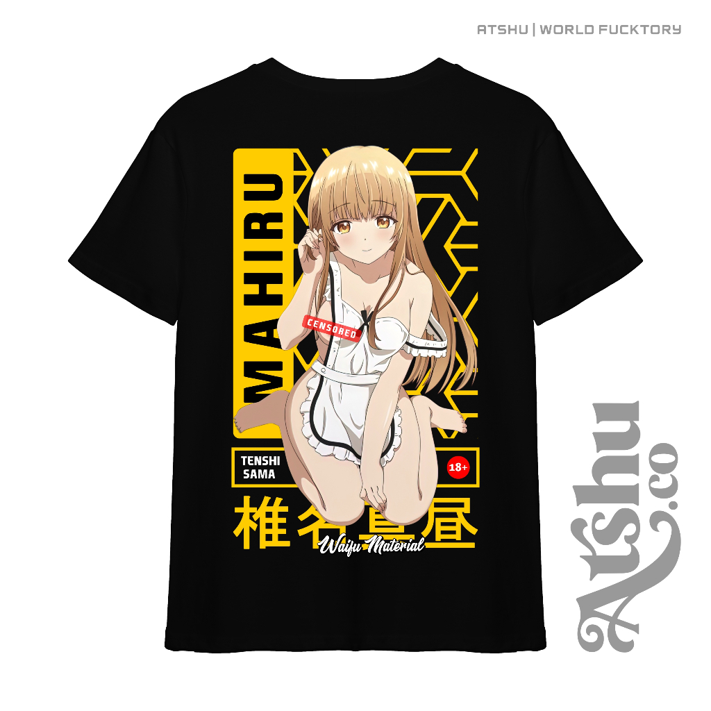 ATSHU | Kaos Anime Mahiru Shiina Otonari no Tenshi sama Ecchi Series