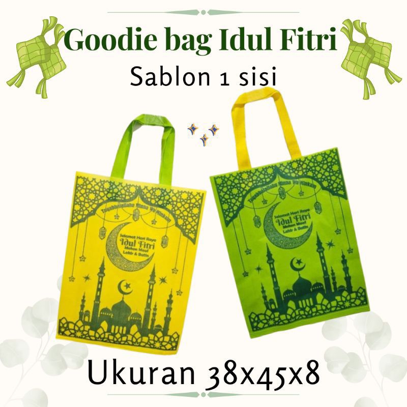 

BISA COD TAS IDUL FITRI LEBARAN TAS KAIN SPUNBOND 38 X 45 BERTALI MOTIF BERSABLON