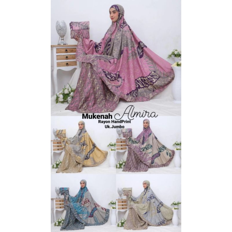 MUKENA JUMBO - mukena DEWASA Mukenah Almira super simple FREE TAS | Jimy Collection