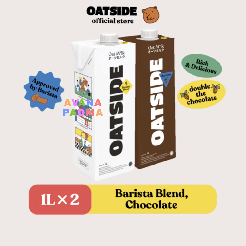 

Oatside Oatmilk (1L) (2 Varian Rasa)