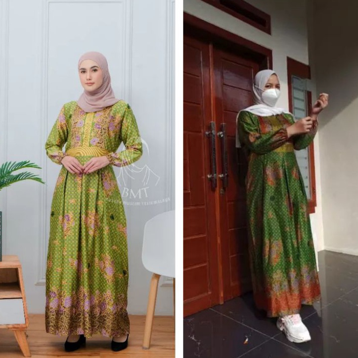 Tren Terkini Gamis Muslimat NU SEMI SUTRA semsut ri by DK Fashion  Gamis Seragam Muslimat NU  Gamis 