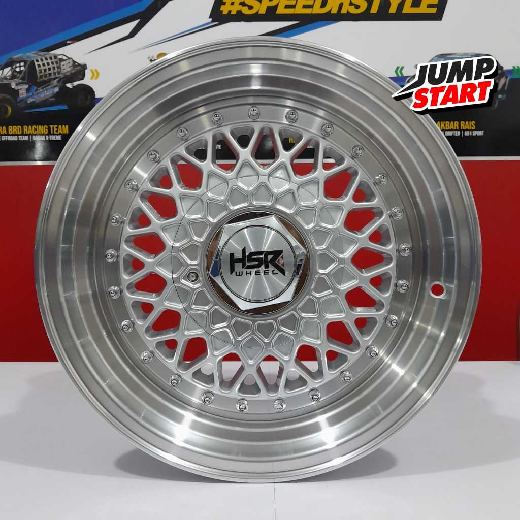 Velg Mobil Ring15 Celong hsr wheel untuk brio swift ignis corolla vios lebar 7/8 offset 35/35 gloss 
