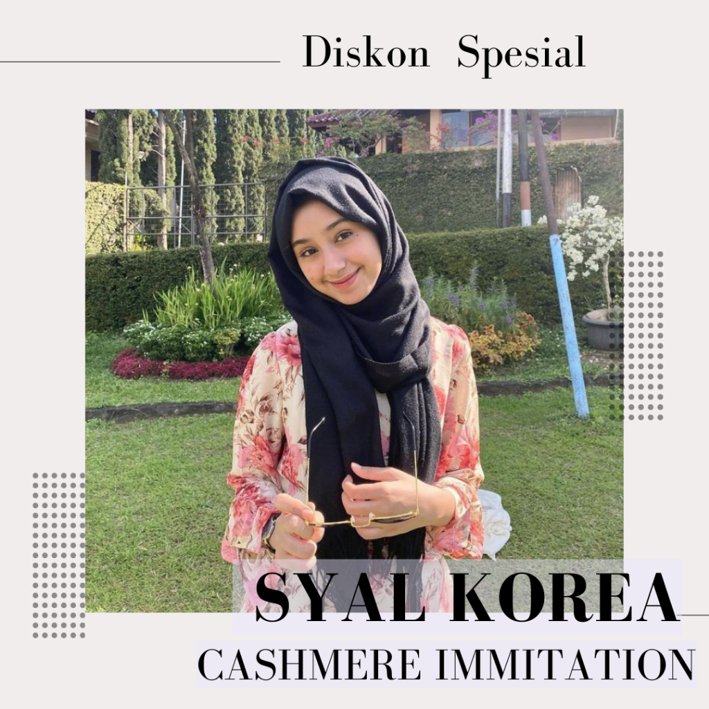 Pashmina Cashmere Scarf Syal Kasmir - Pashmina Shawl Polos Tebal