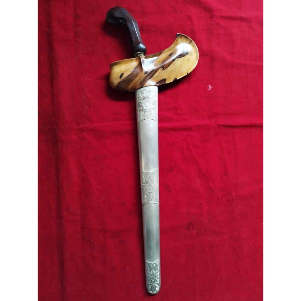 Keris Singo Brg pamor Lar Gangsir Kinatah Emas Asli