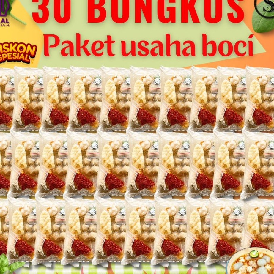 

GROSIR 3 BUNGKUS BASO ACI PAKET HEMAT USAHA HOTPOT INSTAN