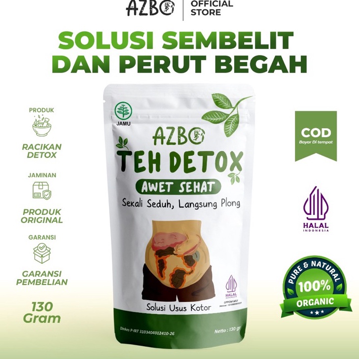 

55 COD Teh Detox AZBO Original Herbal