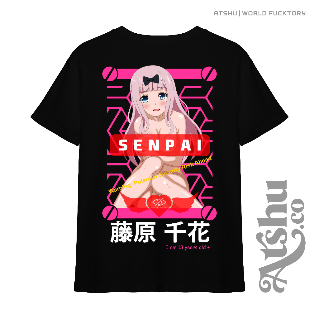 ATSHU | Kaos Anime Chika Fujiwara Kaguya sama wa Kokurasetai Ecchi Series