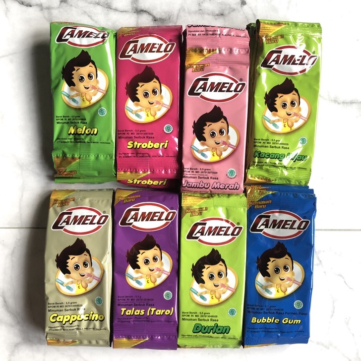 

88 BAHAN ES SUNTIK CAMELO ES BANTAL BUBUK ES CAMELO DUS ISI 24 PCS 24 RENCENG