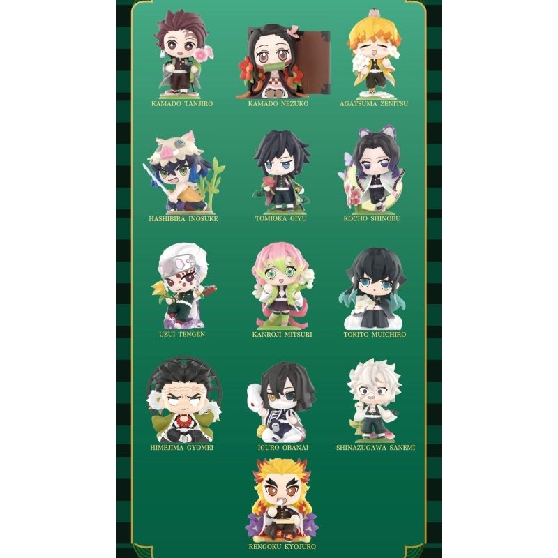 [POP MART] BLIND BOX DEMON SLAYER POP MART ORIGINAL MINI FIGURE KAMADO TANJIRO NEZUKO AGATSUMA ZENIT