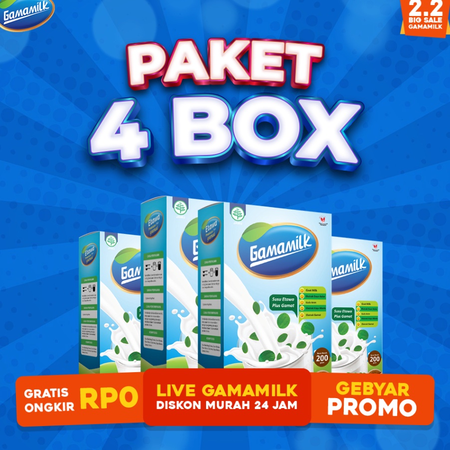 

C6369 4 Box Susu Gamamilk Ekstrak Gamat dan Daun Kelor Cocok Untuk Dewasa dan Anak