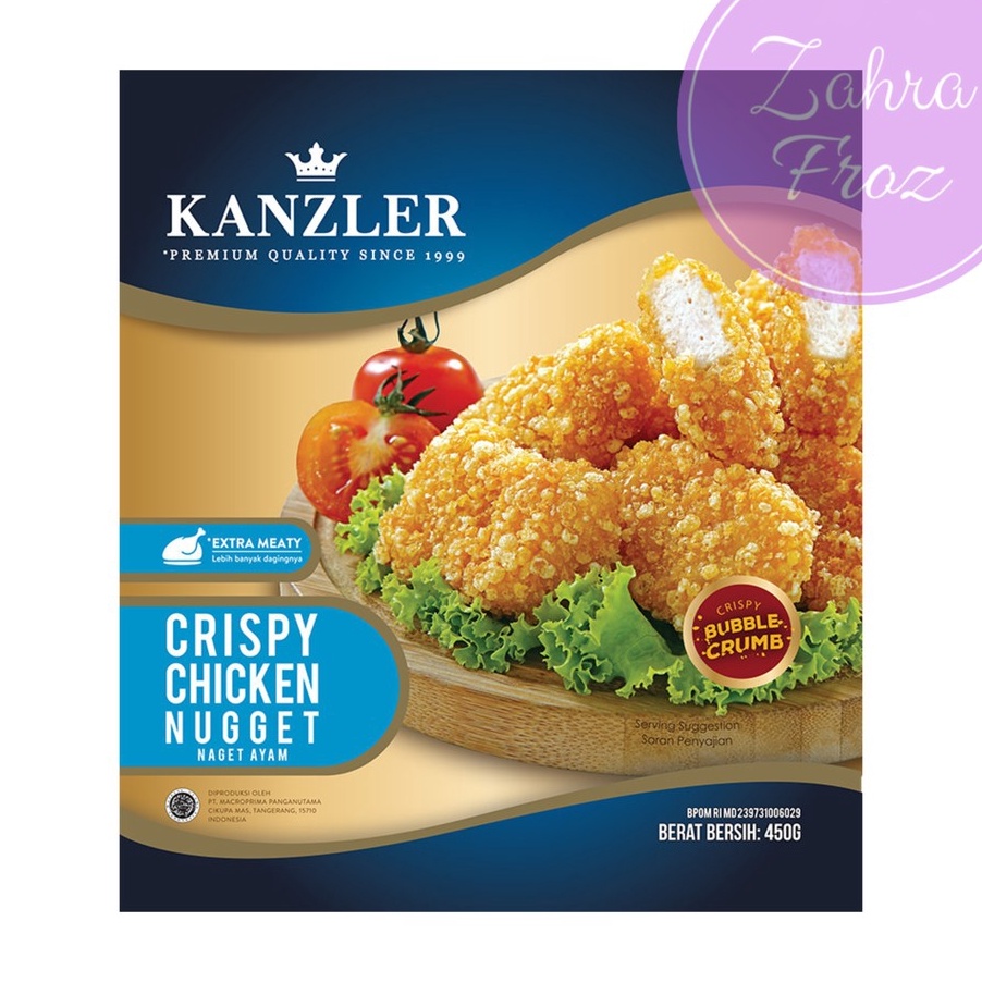 

XC26619 KANZLER CRISPY CHICKEN NUGGET 45GR