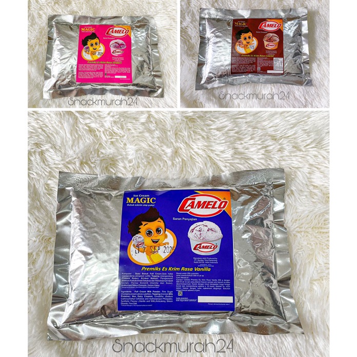 

DISKON BUBUK ES KRIM CAMELO ICE CREAM MAGIC 25 Gram